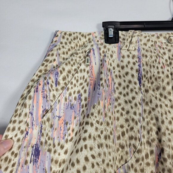DKNY Women's Animal Prink Golf Skort With Front Zip Pockets Size 18 - Picture 5 of 13